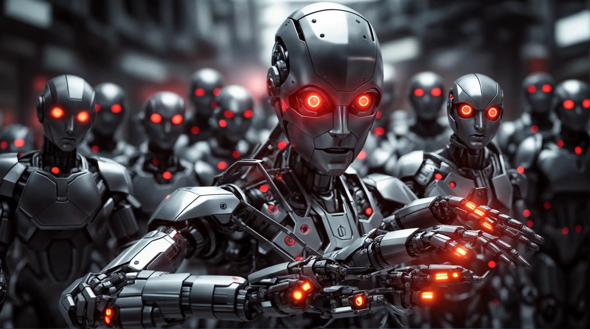 dangerous robots, AI-generated image